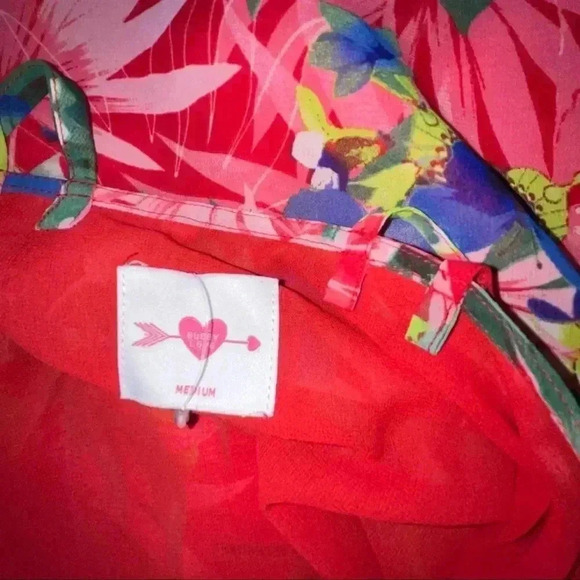 Buddy Love Tropical Sundress double spaghetti strap, lightweight, lined - Picture 3 of 6